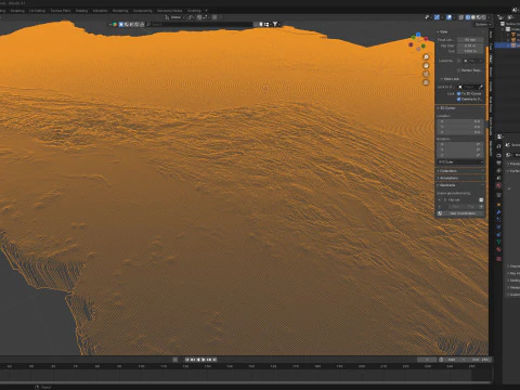 Bolivia Terrain Map 3D Model