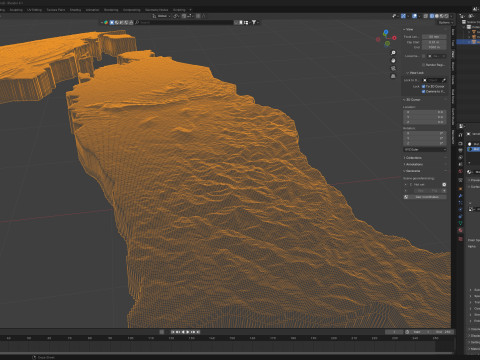 Brunei Terrain Map 3D Model