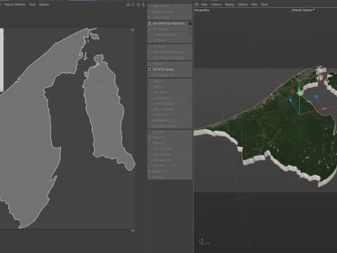 Brunei Terrain Map 3D Model
