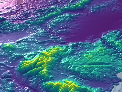 Bulgaria Terrain Map Model 3D