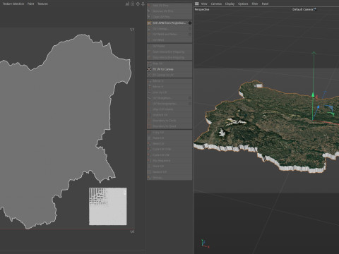 Bulgaria Terrain Map Model 3D