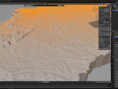 Burkina Faso Terrain Map 3D 模型