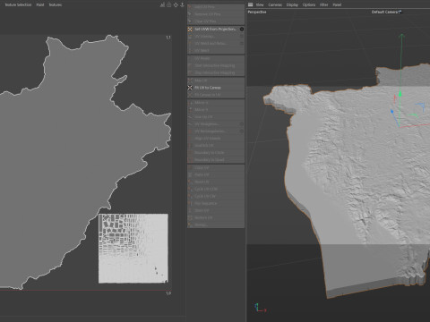 Burundi Terrain Map Modello 3D