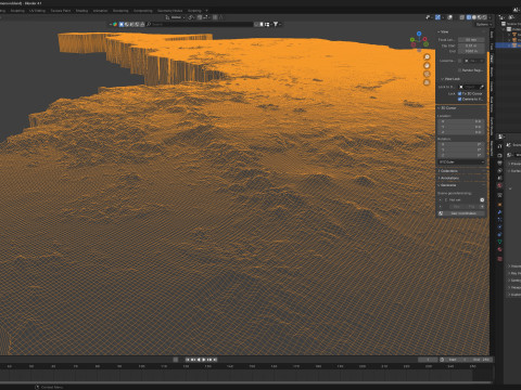 Cameroon Terrain Map 3D Model