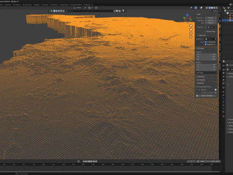 Cameroon Terrain Map 3D Model