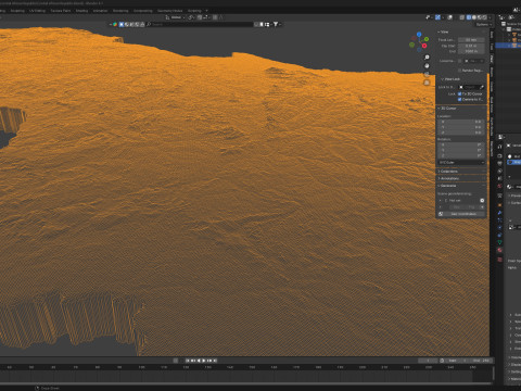 Central African Republic Terrain Map 3D Модель