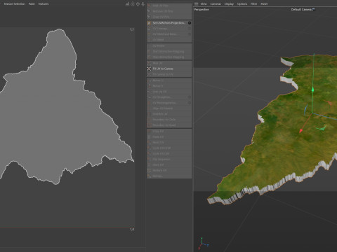 Central African Republic Terrain Map 3D Модель