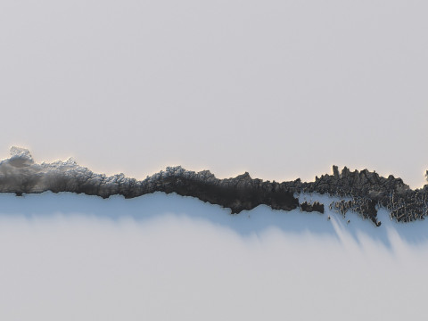 Chile Terrain Map 3D Model