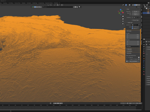 China Terrain Map 3D Model