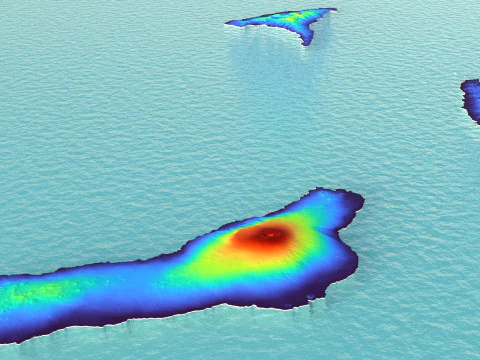 Comoros Komori Comores Terrain Map 3D Model