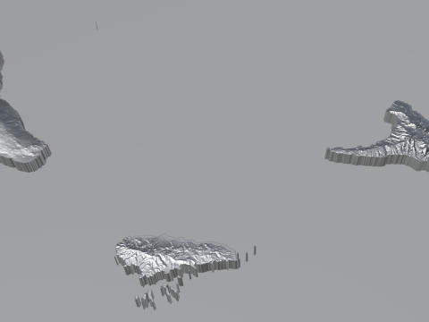 Comoros Komori Comores Terrain Map Model 3D