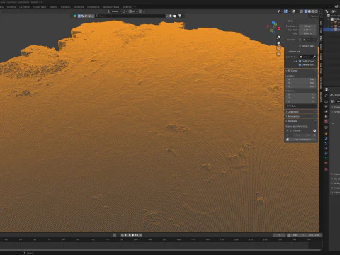 कोटे डी आइवर आइवरी कोस्ट इलाके का नक्शा 3D मॉडल