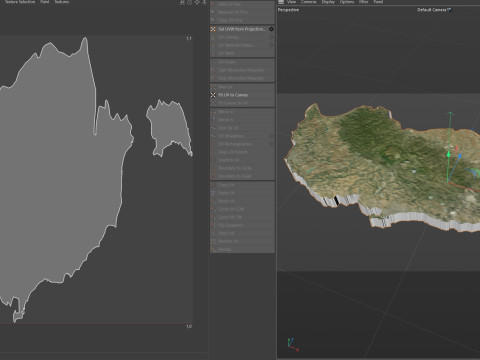 Cyprus Terrain Map 3D मॉडल