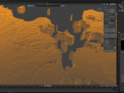 Denmark Terrain Map 3D Модель