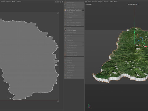 Dominica Terrain Map 3D 模型