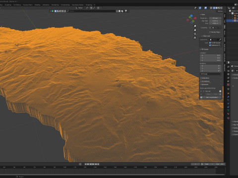 Dominica Terrain Map 3D 模型
