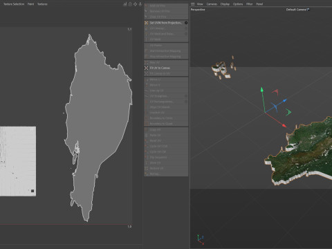 Ecuador Terrain Map Model 3D