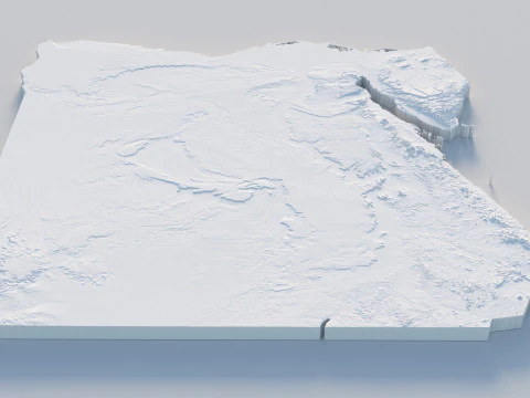 Egypt Terrain Map 3D Model