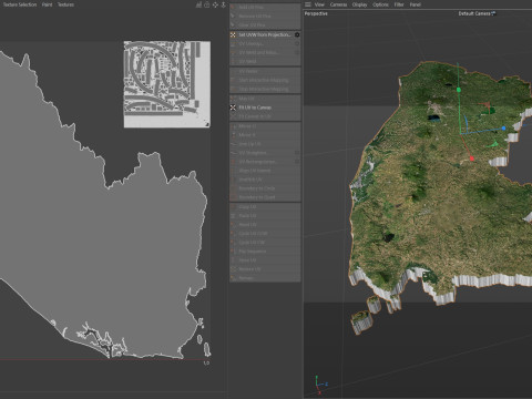 El Salvador Terrain Map Model 3D