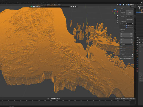 Eritrea Terrain Map 3D Model