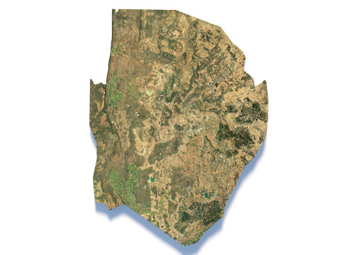 Eswatini Terrain Map 3D मॉडल