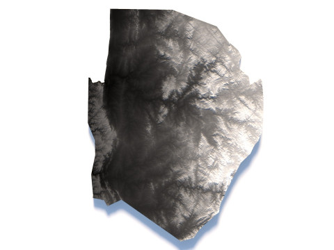 Eswatini Terrain Map 3D मॉडल