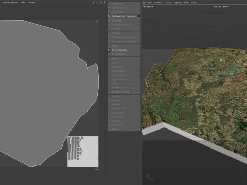 Eswatini Terrain Map 3D मॉडल