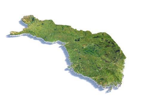 Finland Suomi Terrain Map Model 3D