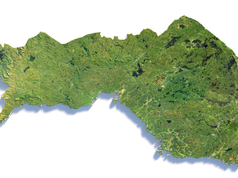 Finland Suomi Terrain Map 3D Model