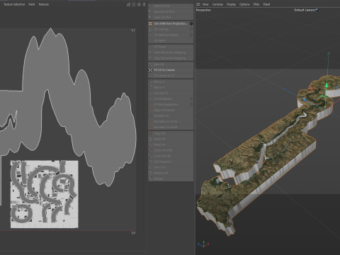 Gambia Terrain Map 3D Model