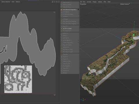 Gambia Terrain Map 3D Model