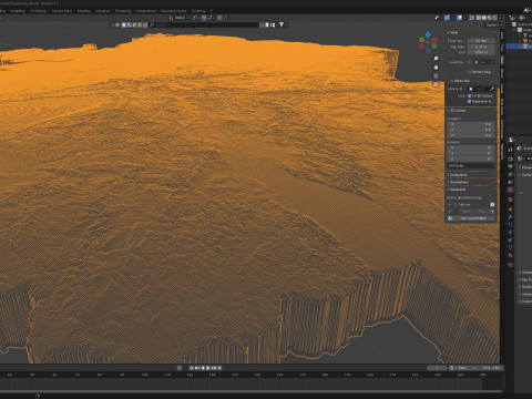 Germany Deutschland Terrain Map 3D Model