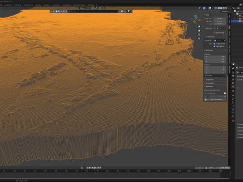 Ghana Terrain Map 3D Model