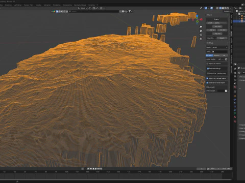 Mappa del terreno di Grenada Modello 3D