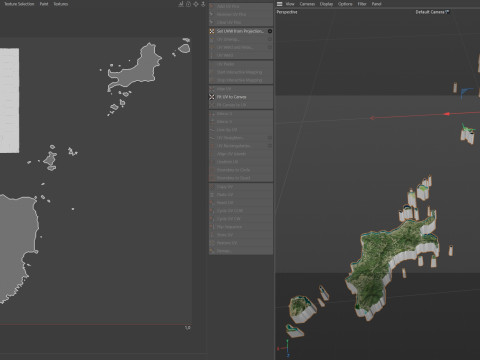 Grenada Terrain Map Modello 3D