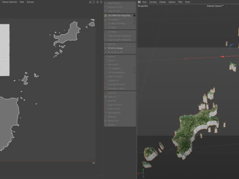 Mappa del terreno di Grenada Modello 3D