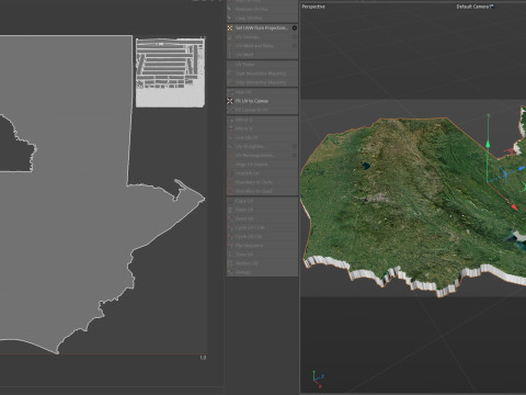 Guatemala Terrain Map 3D-Modell