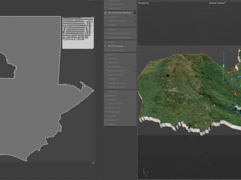Mapa do terreno da Guatemala Modelo 3D