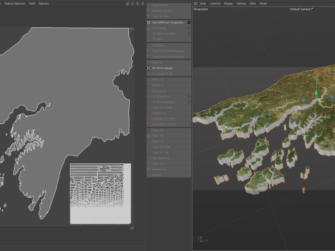 Guinea Bissau Terrain Map 3D Model