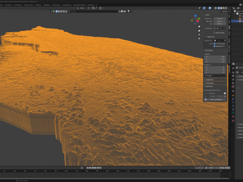Guinea Bissau Terrain Map 3D Model