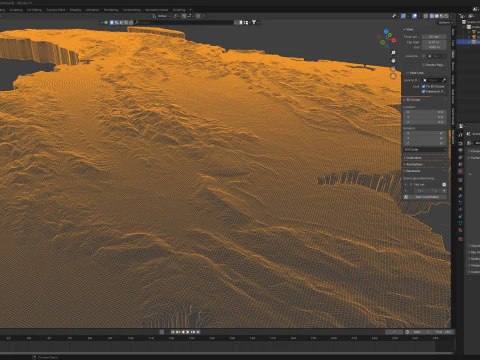 Haiti Ayiti Terrain Map 3D Model