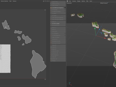 Hawaii Terrain Map Modèle 3D