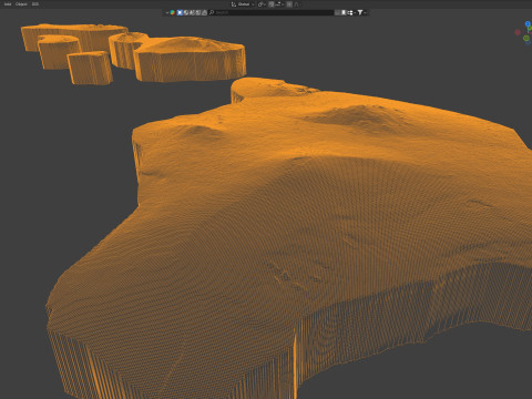 Hawaii Terrain Map Modèle 3D