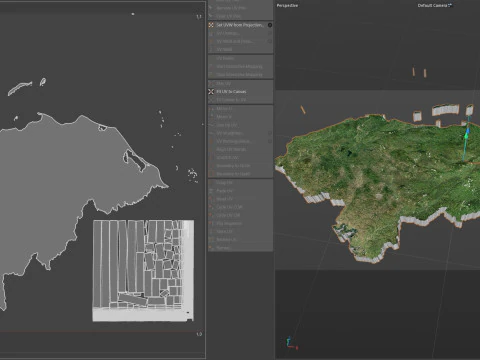 Mapa terenu Hondurasu Model 3D