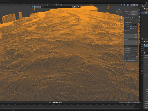Mapa terenu Hondurasu Model 3D