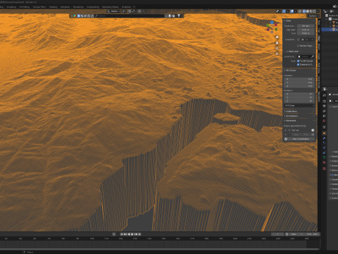 Hong Kong terrain map 3D Модель