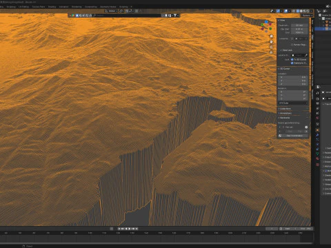 Hong Kong terrain map 3D Model
