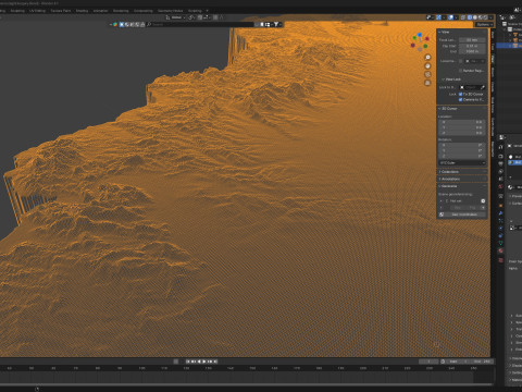 Hungary Magyarorszag Terrain Map Modèle 3D