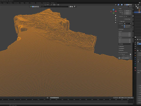 India Terrain Map 3D Model