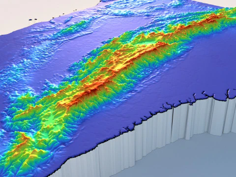 Indonesia Terrain Map 3D Model